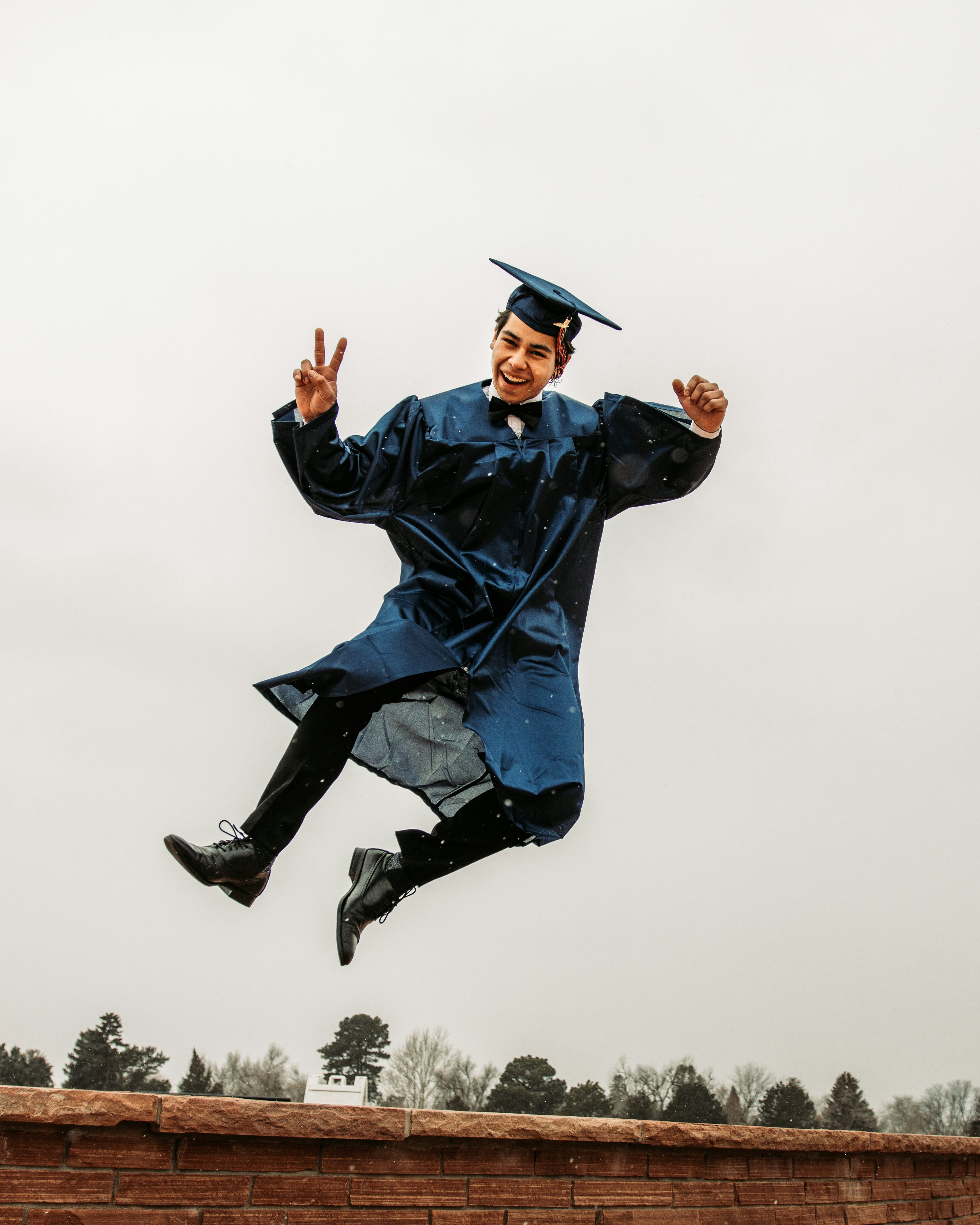 Student studying in a learning environment
